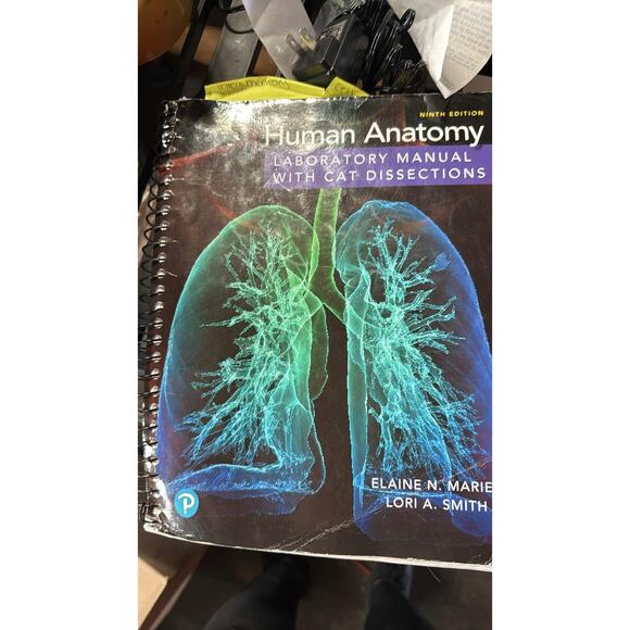 Human Anatomy Lab Manual with Cat Dissections 9th Ed Marieb Smith Spiral - Picture 1 of 4